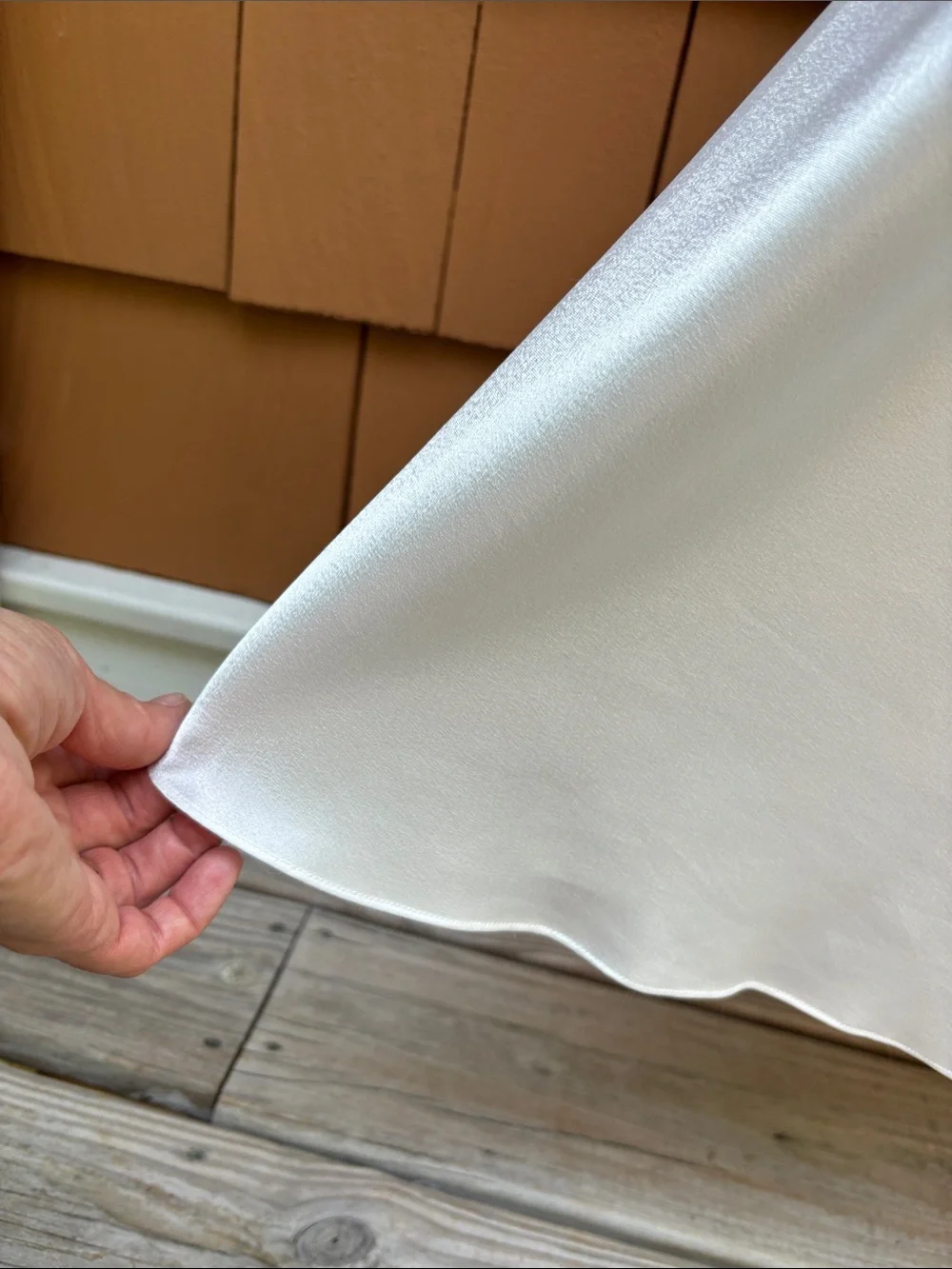 CHRISTIAN DIOR | VTG Bridal White Elegant Slip Dress Satin Nightgown | Size S